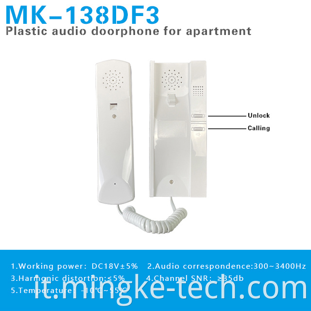 Hot Selling Ip65 Audio Intercom Apartment Doorbell System Audio System Doorbell5